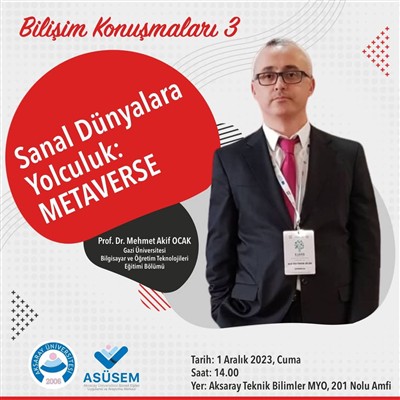 Bilişim Konuşmaları 3 Sanal Dünyalara Yolculuk METAVERSE